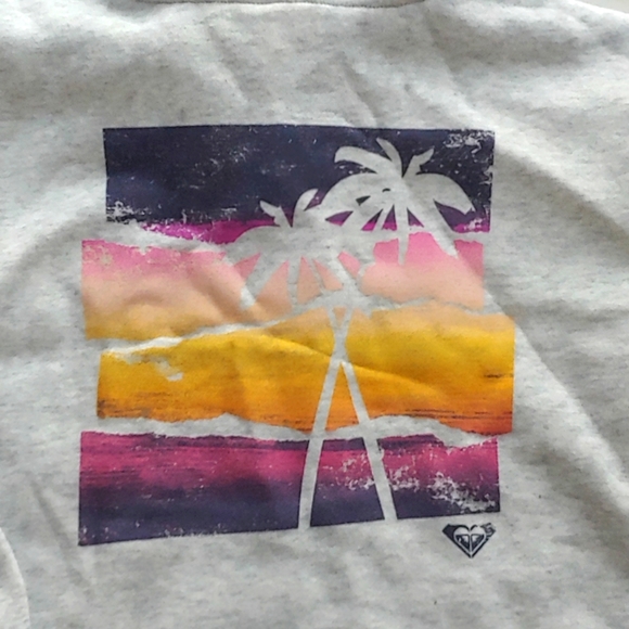 ROXY NEW girls Twin Palms Zip Hoodie Jacket - Picture 5 of 7